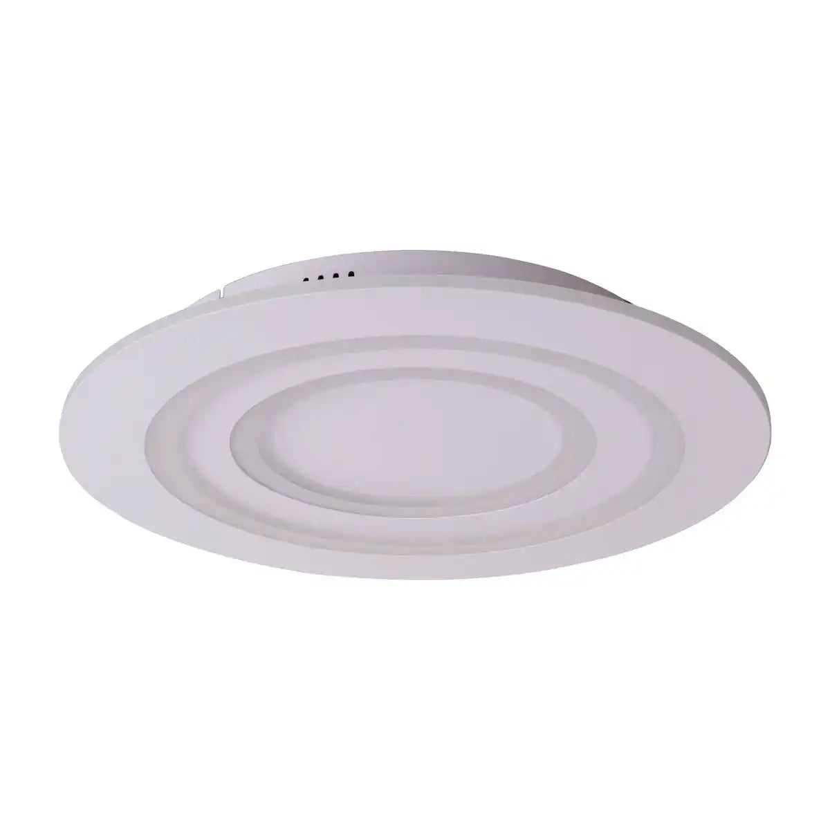 LED Deckenleuchte "MIREL" Ø 50 cm, 6 cm hoch, Metall und Kunststoff in Weiß, integrierte LEDs, 2400 lm, dimmbar, CCT-Funktion 3000-6500 K, RGB-Farbwechsel