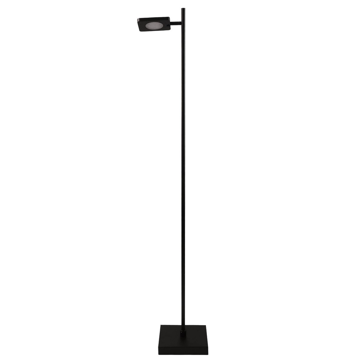 LED Akku-Stehleuchte "LUPA", 135 cm hoch, Aluminium schwarz und Kunststoff, integrierte LEDs, 2400 lm, dimmbar, CCT-Funktion, 3000-6500 K, RGB-Lichtwechsler