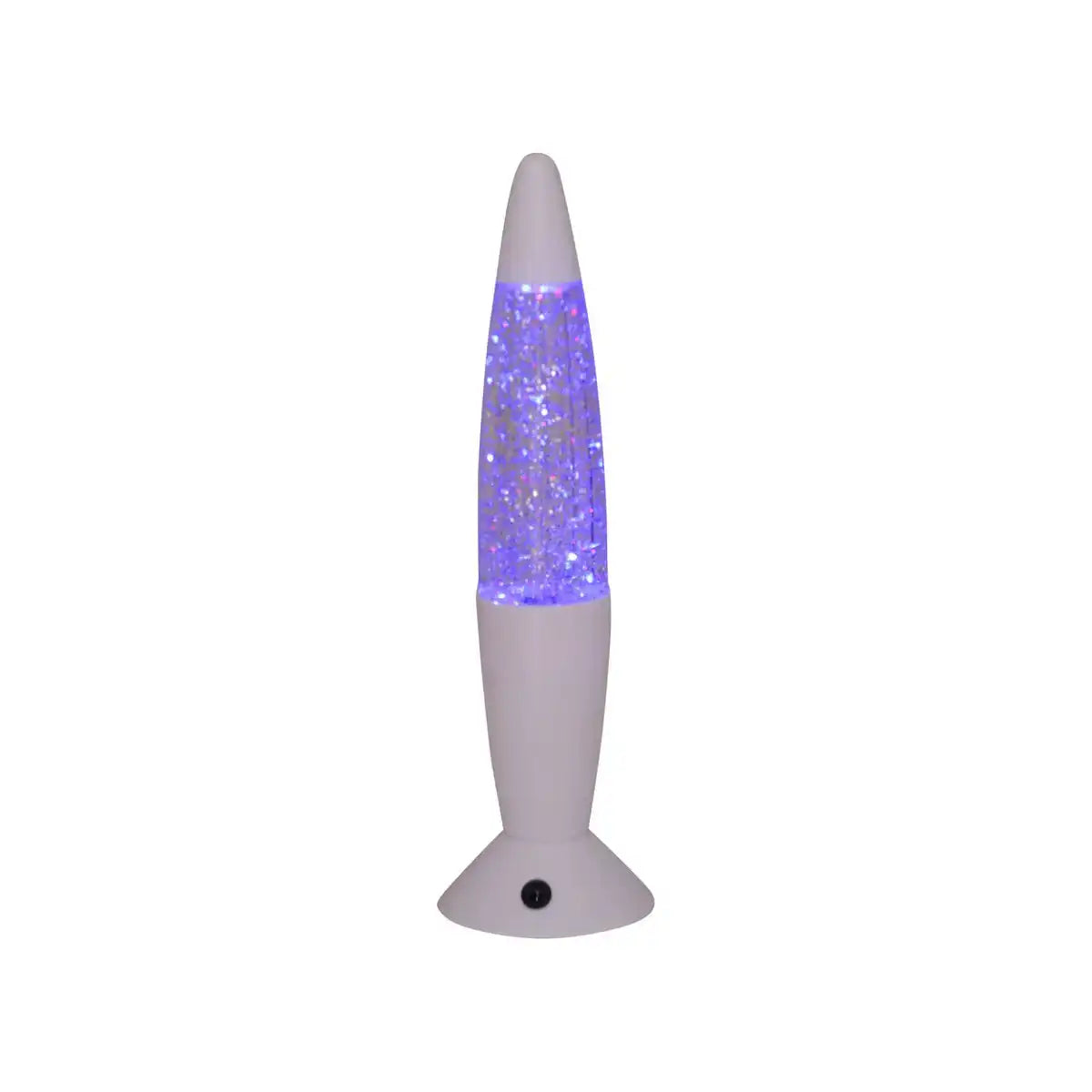 LED-Tischleuchte "Glitter", die Deko Tischlampe aus Metall und Kunststoff, ca.. 36 cm hoch, mit fest verbauten LEDs, spendet buntes Licht mit "Glitter", Effektbeleuchtung für Wohnzimmer, Büro, Kinderzimmer oder Nachttisch