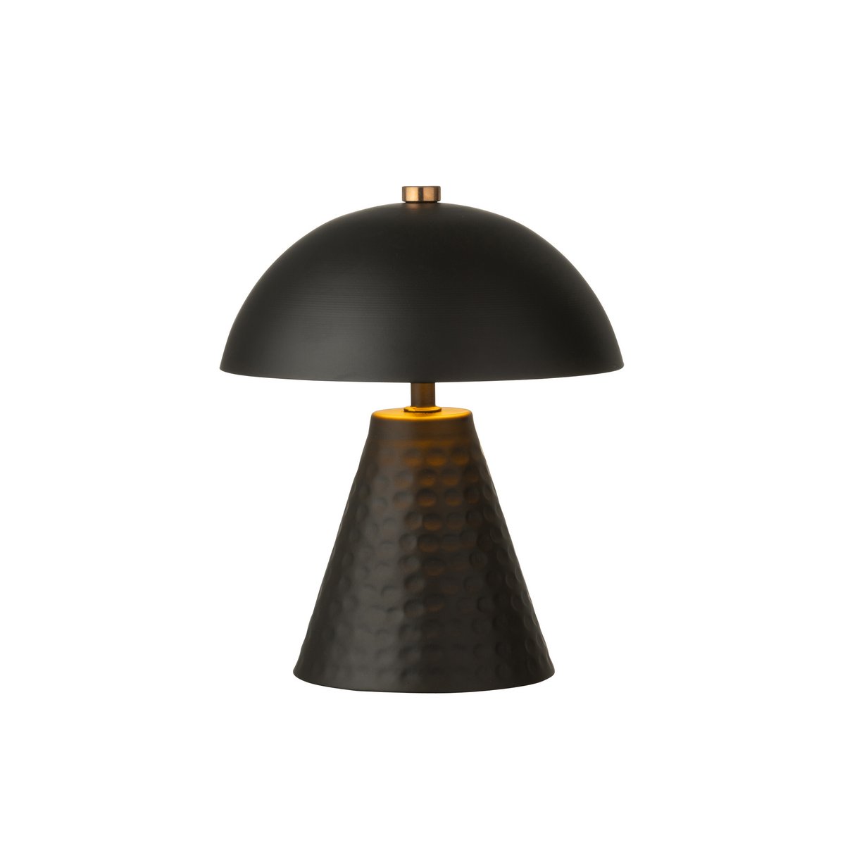 J-Line Tischlampe Pilz Eisen schwarz