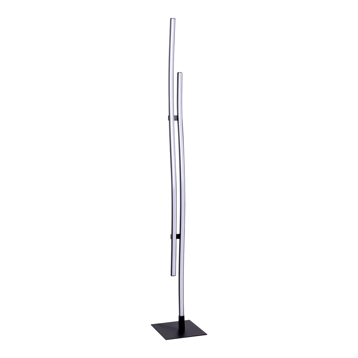 LED Stehleuchte "ONDA" h: 130cm, Stehleuchte, Metall und Kunststoff in Schwarz, integrierte LED, Beleuchtung für Wohnzimmer, Esszimmer oder Büro