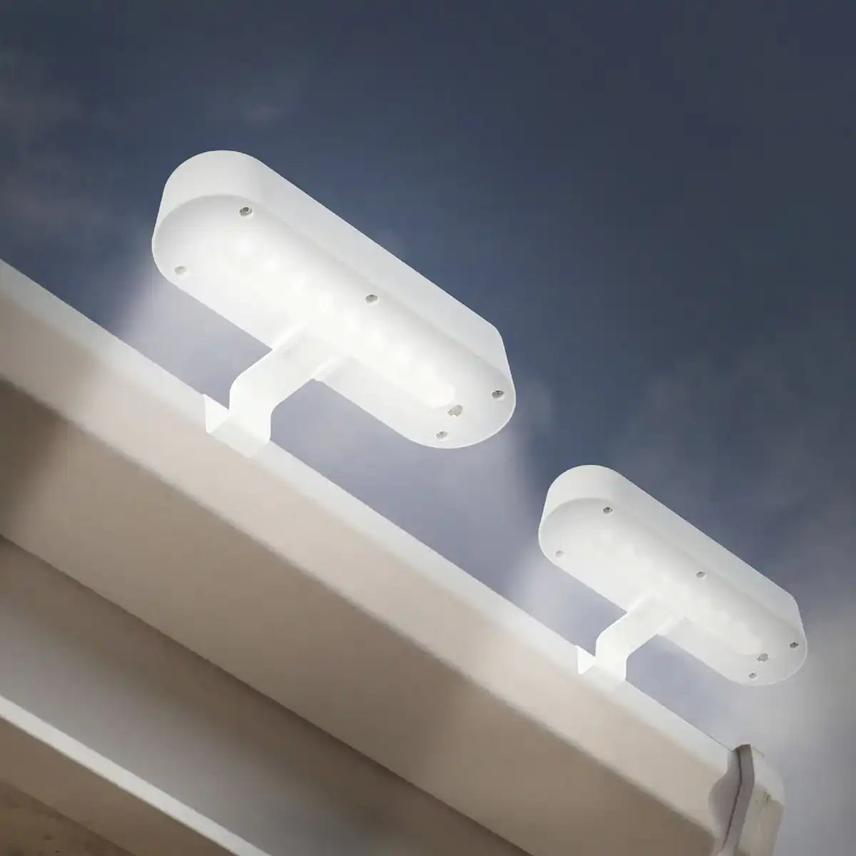 LED Solarleuchte "GARDEN LIGHT" (2er-Set) weiß , für Außen, Zweck - Metall und Kunststoff , Weiß, mit integrierter LED