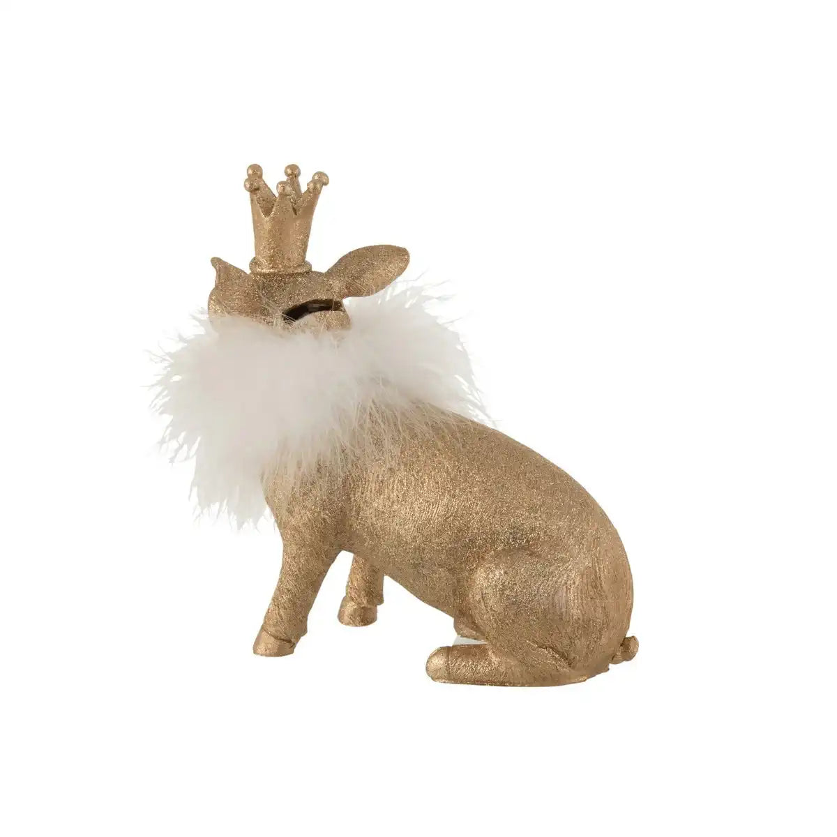 J-Line Pig Crown Poly Gold Groß