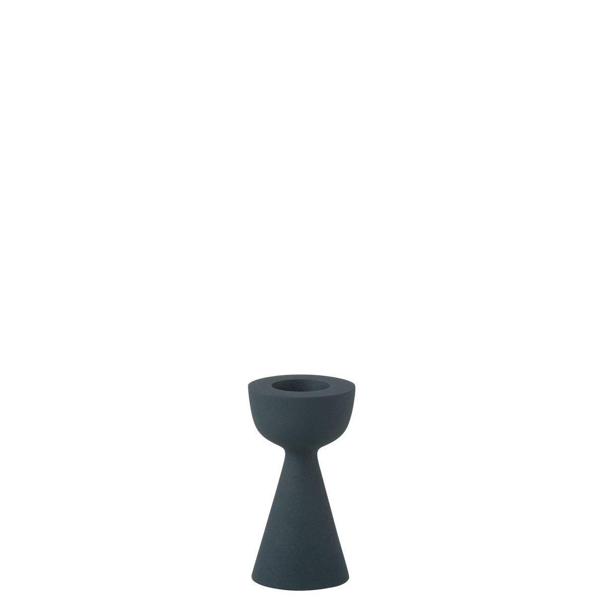 J-Line Kerzenhalter Kegel Aluminium Blau Klein