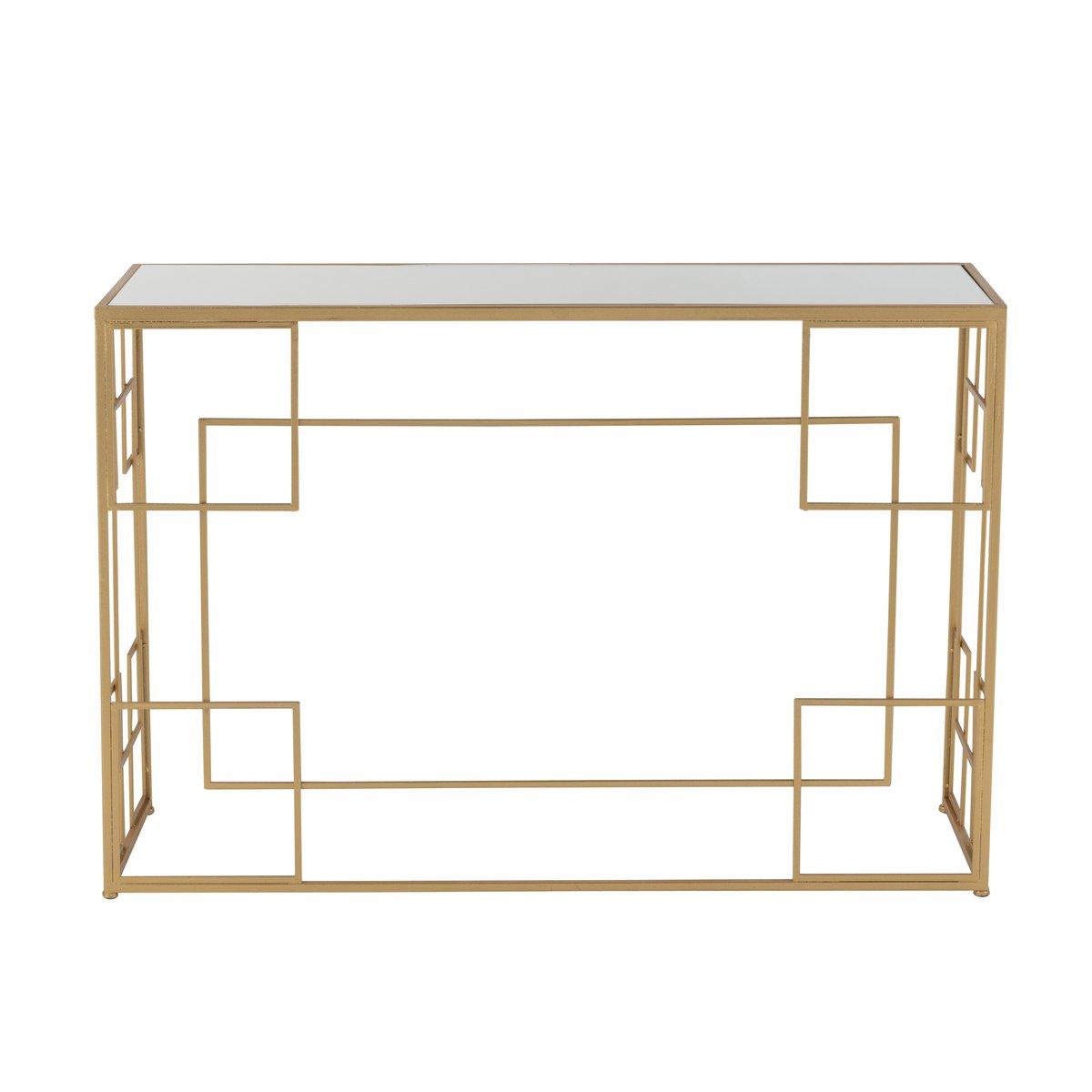 J-Line Konsolenlinien Metall/Glas Gold