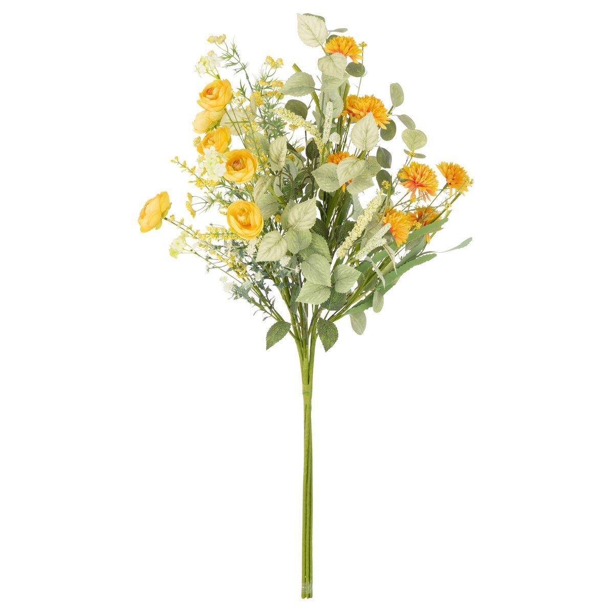 J-Line Blumenstrauß - Kunststoff - Gelb