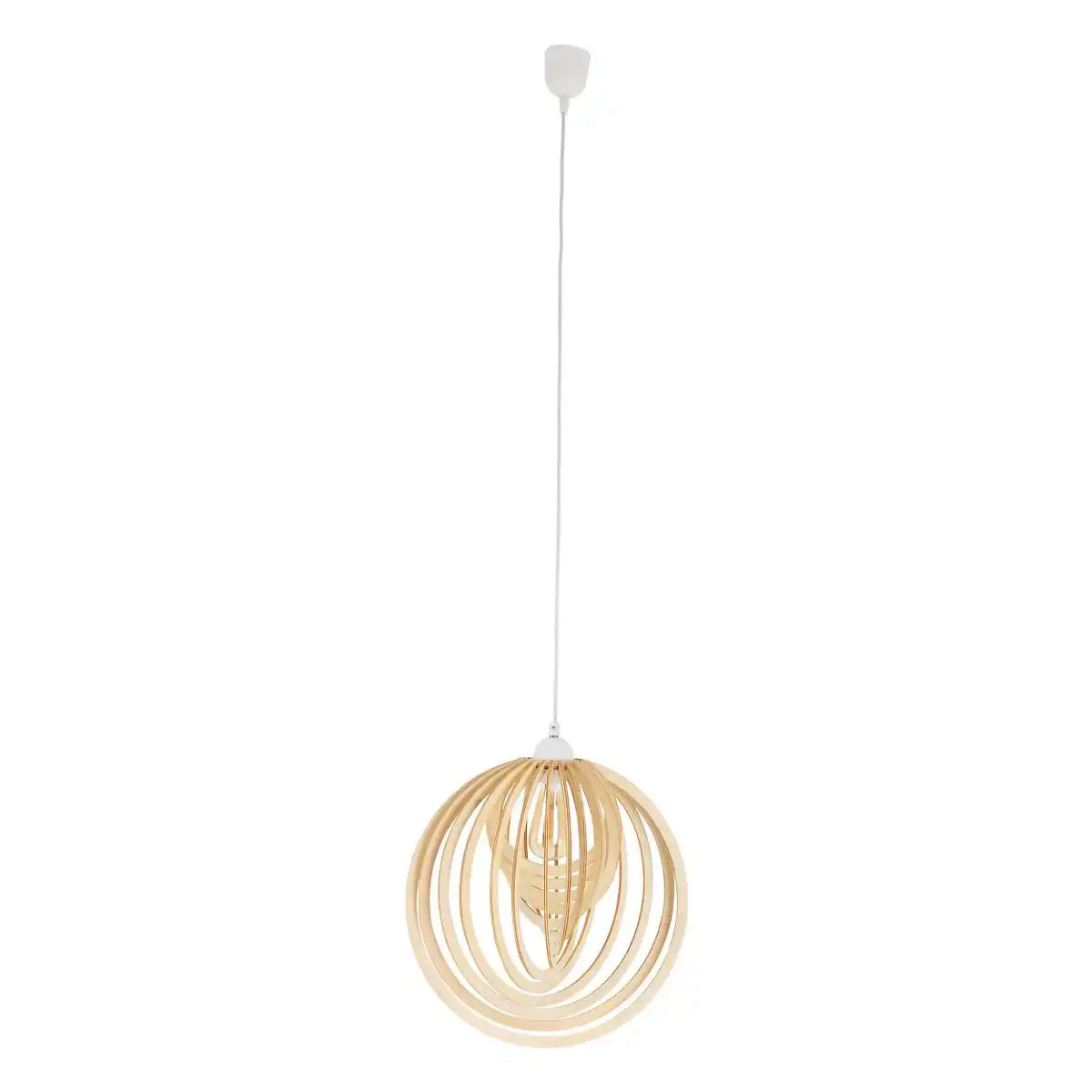 Pendelleuchte "ARMELLA" Ø 40 cm, 1x E27 (nicht enthalten) aus Holz und Kunststoff, für Essziummer, Wohnzimmer, Büro, Kinderzimmer