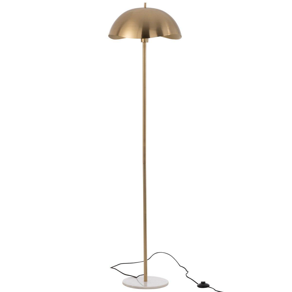 J-Line Stehleuchte Metall/Marmor Gold