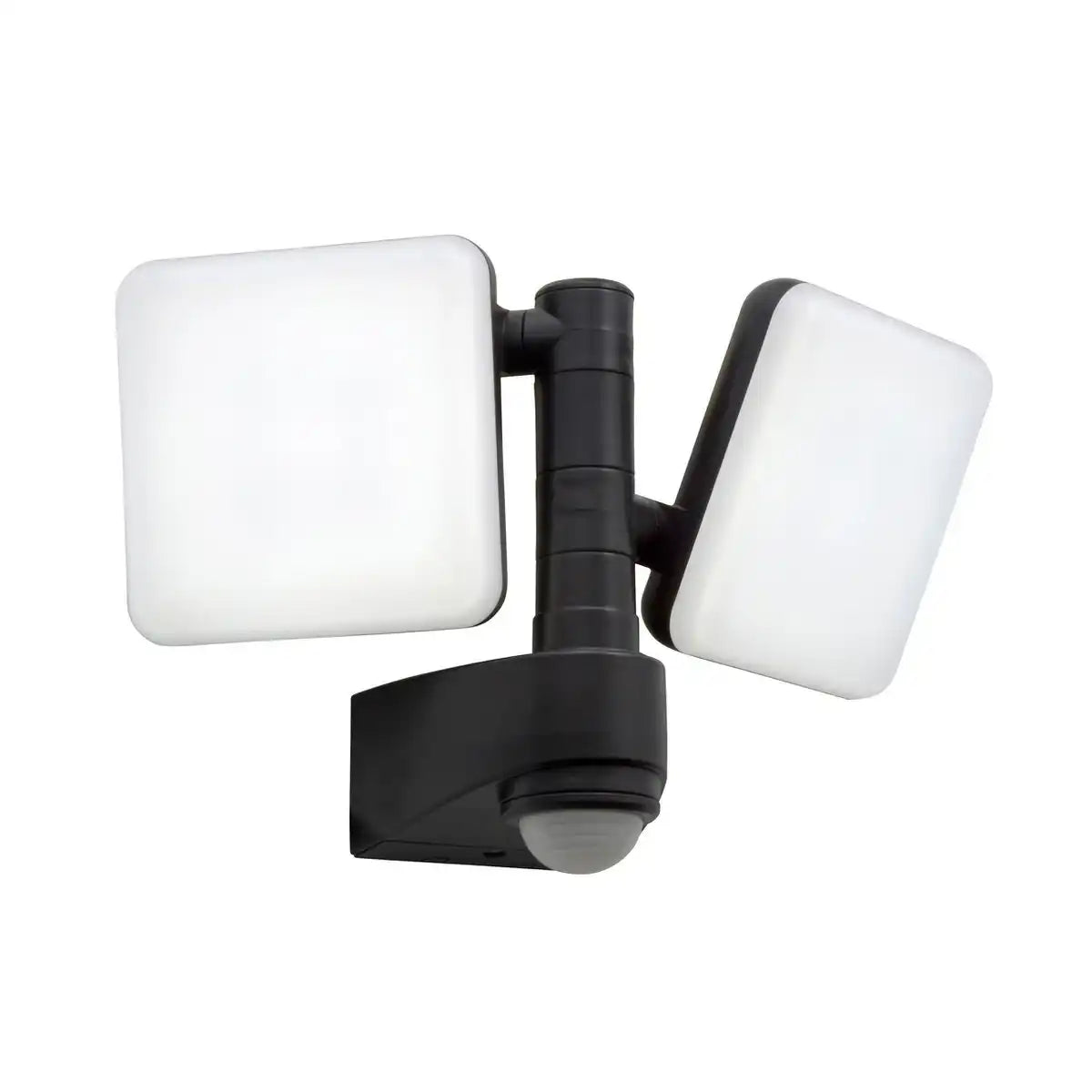 LED Außenwandleuchte "JARO" mit 360° Bewegungsmelder, aus Kunststoff in Anthrazit, mit integrierter LED