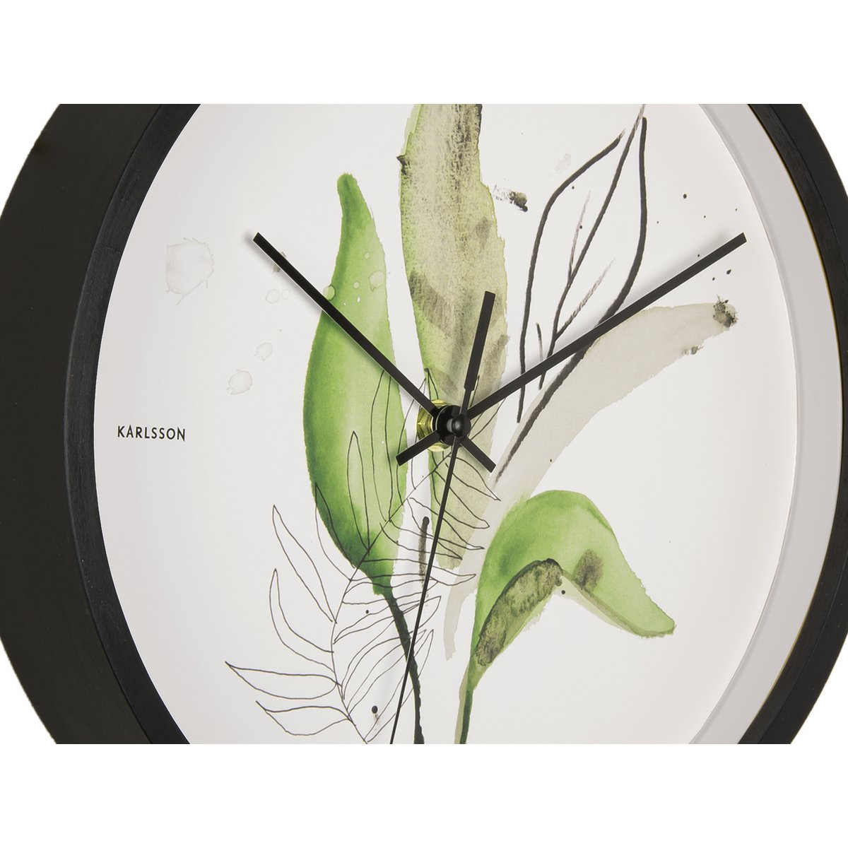 Wanduhr Botanische Blätter