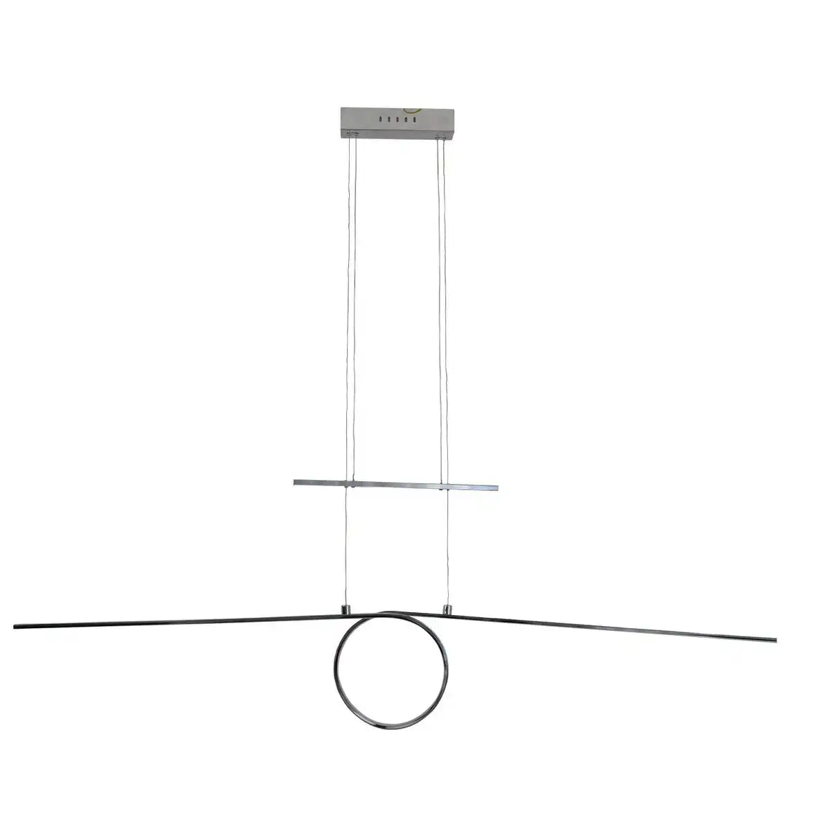 LED Gegenzug-Pendelleuchte "LOOP LINE" 130 cm lang, mit integrierter LED, aus Metall und Kunststoff