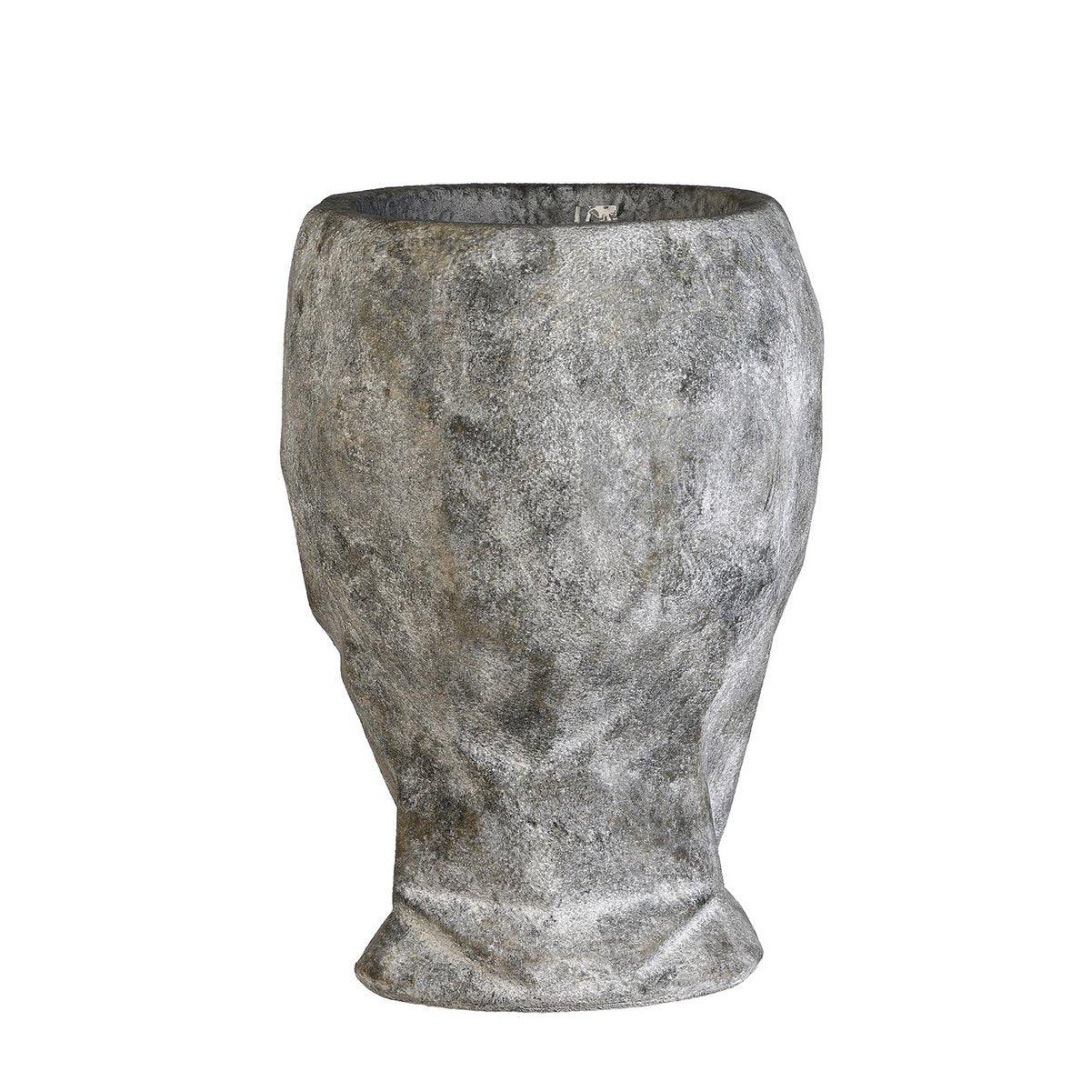 Magnesia Pflanzgefäß "Head" graubetonoptik H.45cm