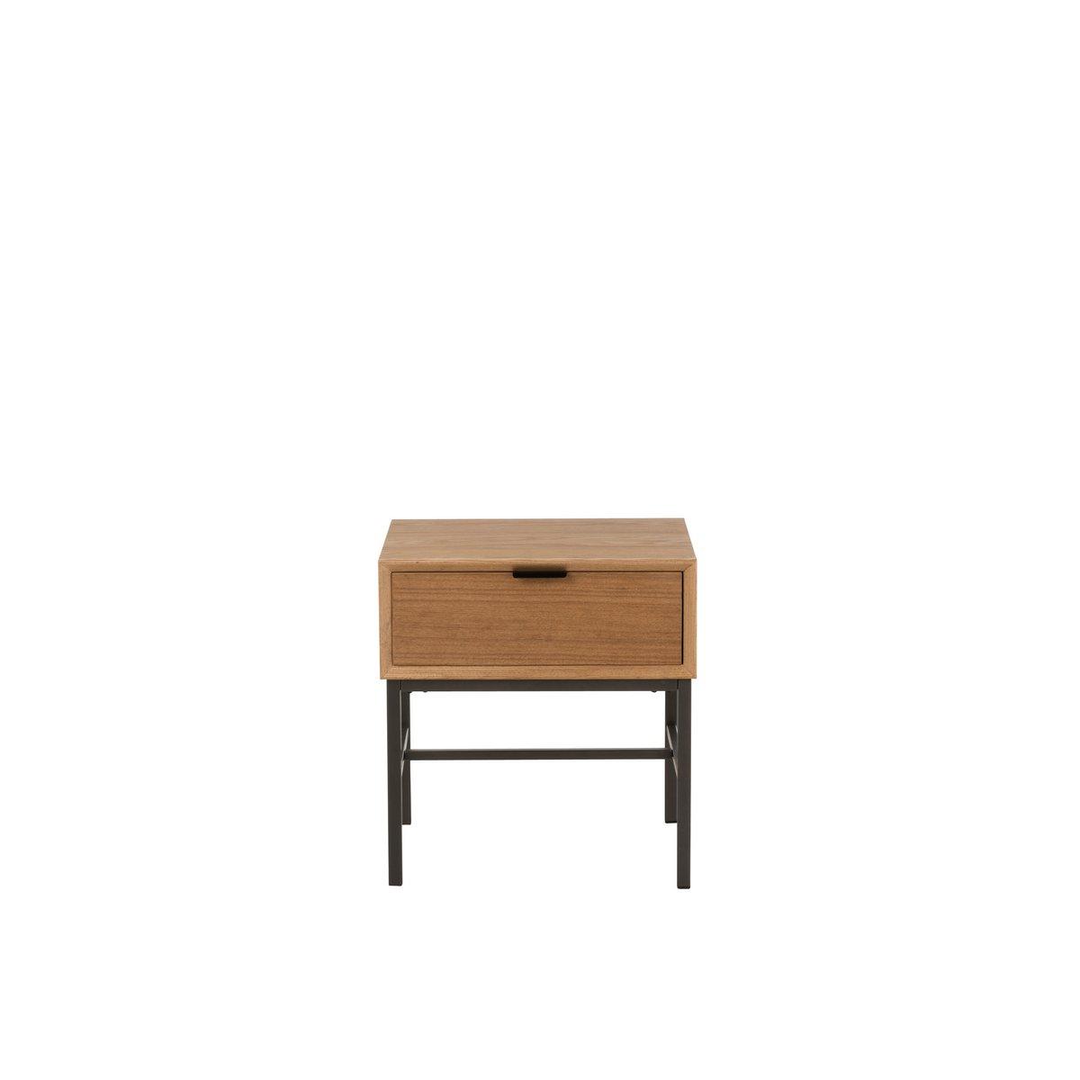 J-Line Beistelltisch auf Gestell Holz/Metall Natur