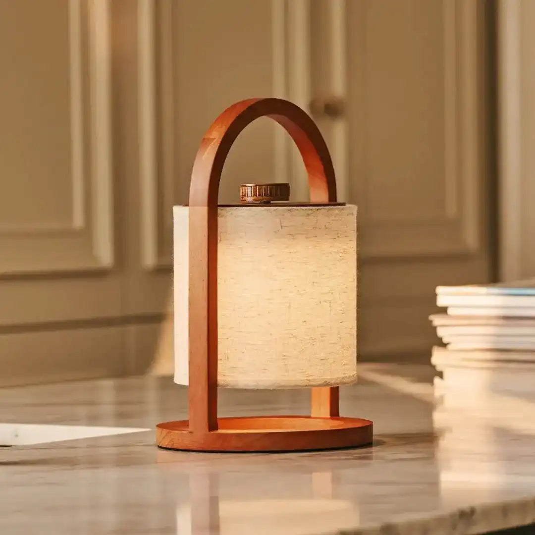 Flusskastanie Holz wiederaufladbare Lampe - dimmbares und schnurloses Licht
