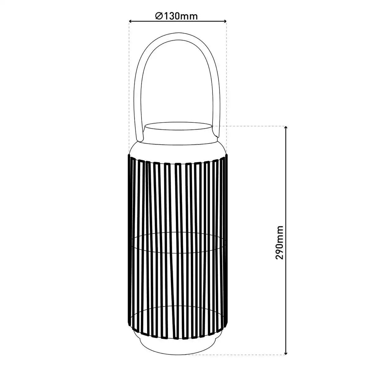 LED Solarleuchte "Korbinian" für Garten und Terrasse, Dekolampe aus Metall mit Jutebespannung in natur, LEDs fest verbaut Solarlampe für Außen 29 x 13 cm