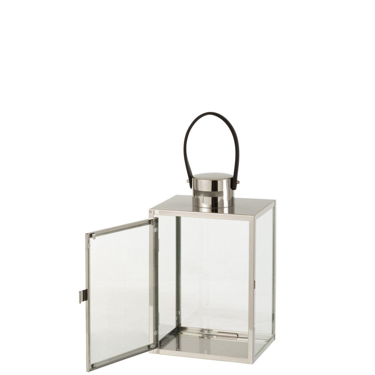 J -Line Lantern Rechteck - Metall/Glas - Silber