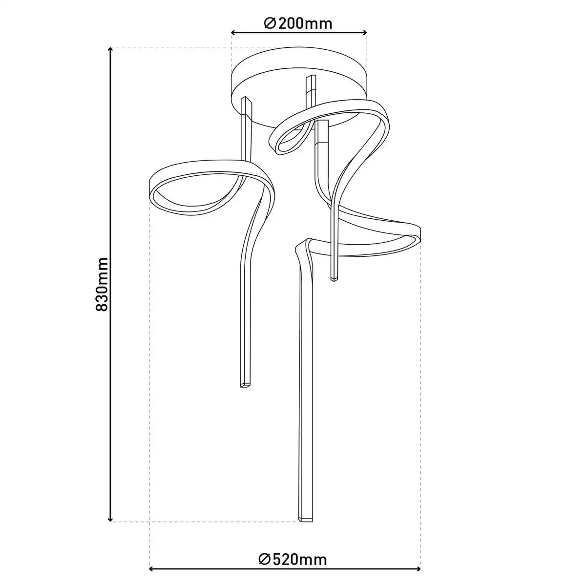 LED Deckenleuchte "LOOP LINE"