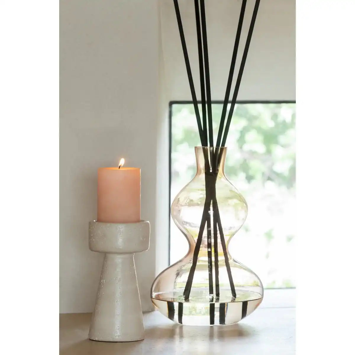 J -Line Geurolie Nordic Vetiver - Glas - Amber - klein