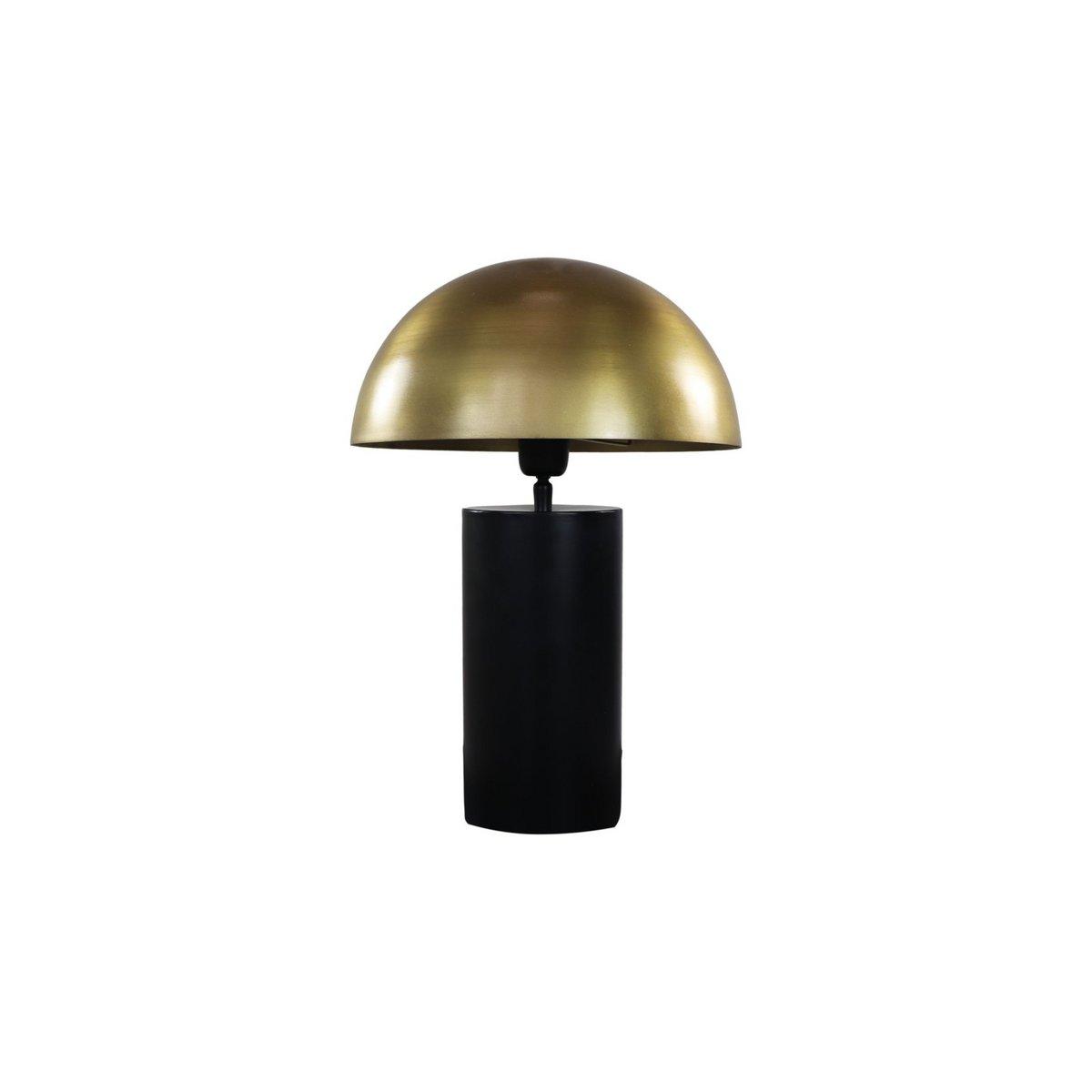 HSM Collection Tischlampe mit KAP-30x30x45-Zwart/Goldmetall