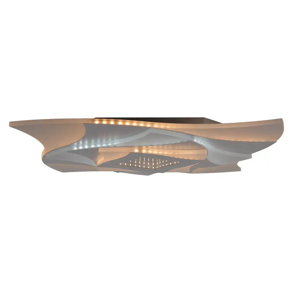 LED Deckenleuchte 3D-Effekt "LIORA" Ø 48 cm, mit vielen Funktionen, Fernbedienung inklusive