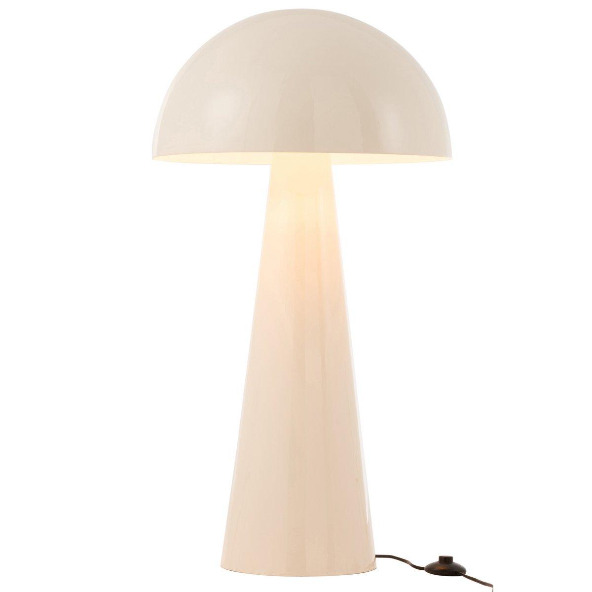 J-Line Stehleuchte Mushroom – Metall – Weiß – extra groß
