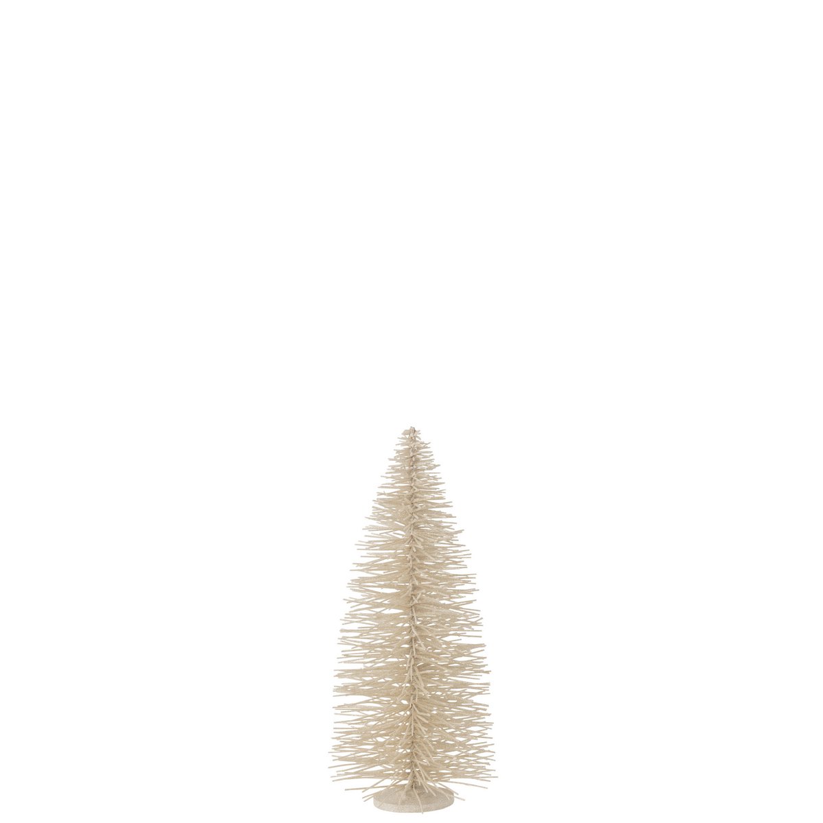 J -Line Dekoration Weihnachtsbaum Glitzer - Holz - Weiß - groß