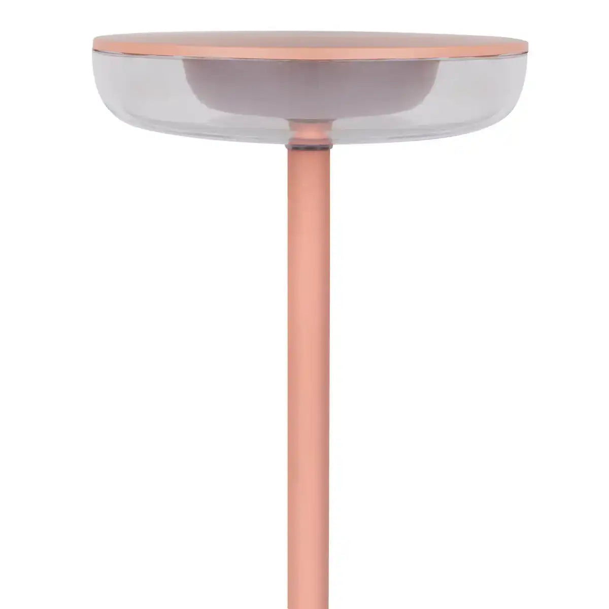 Akku-Tischleuchte "PASI" für Außen und Innen, aus Metall und Kunststoff in Rosa, dimmbar, mit Touch- und Memory-Funktion, ca. 26 cm hoch