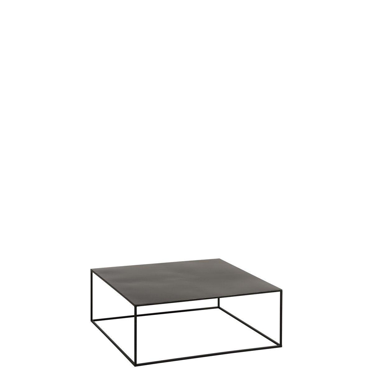 J-Line Couchtisch Square – Metall – Schwarz