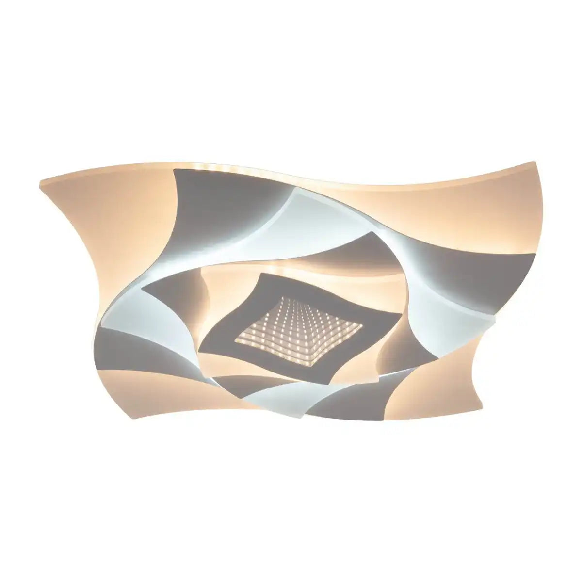 LED Deckenleuchte 3D-Effekt "LIORA" Ø 48 cm, mit vielen Funktionen, Fernbedienung inklusive