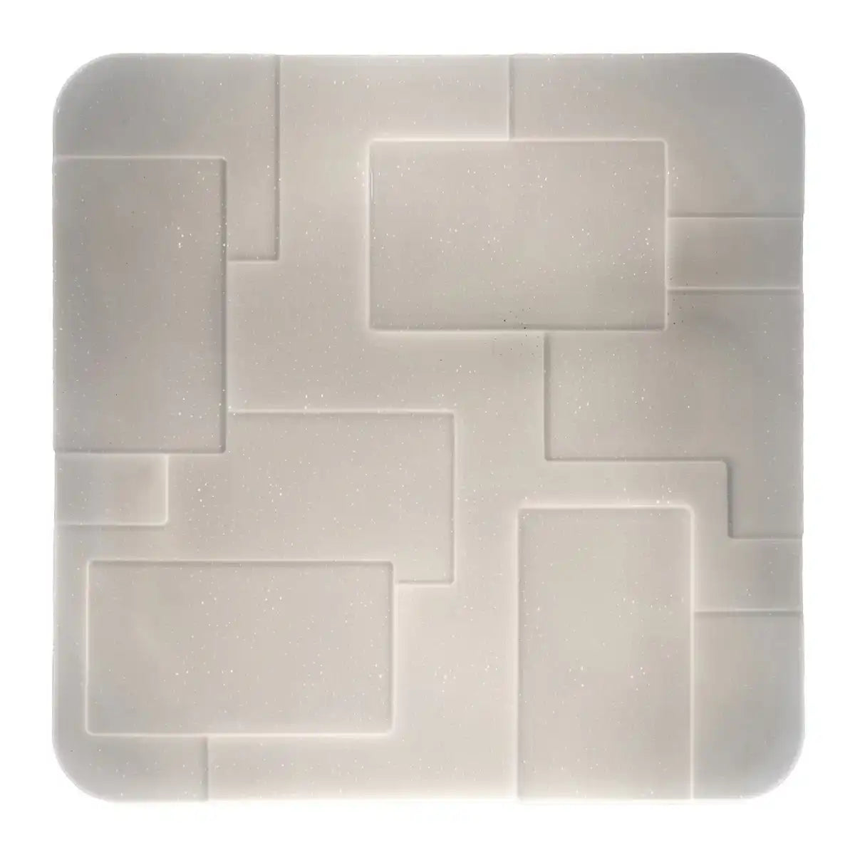 LED Deckenleuchte "LUXOR" 54x54cm Kristalleffekt