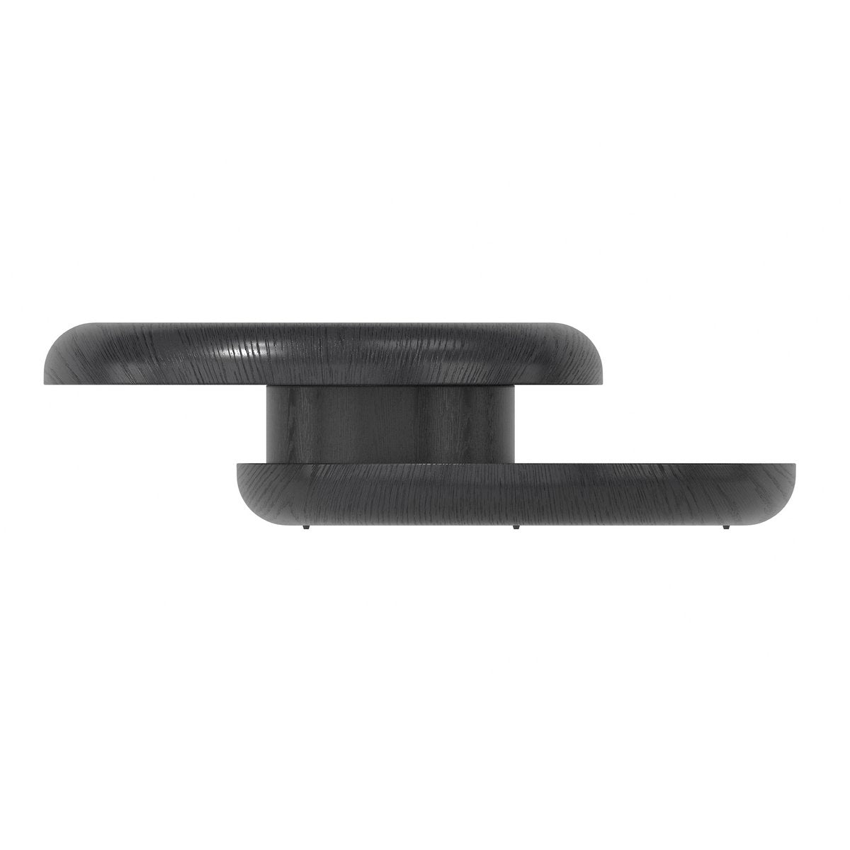 Couchtisch Ø 90 cm drehbar Schwarz