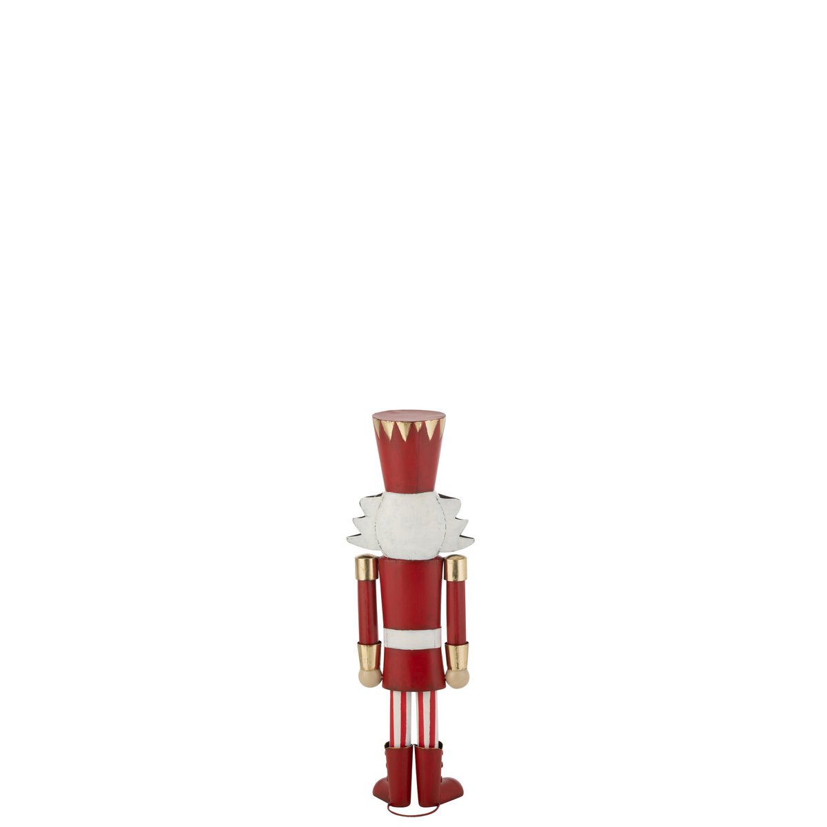 J-Line Nussknacker Eisen Rot/Gold Medium
