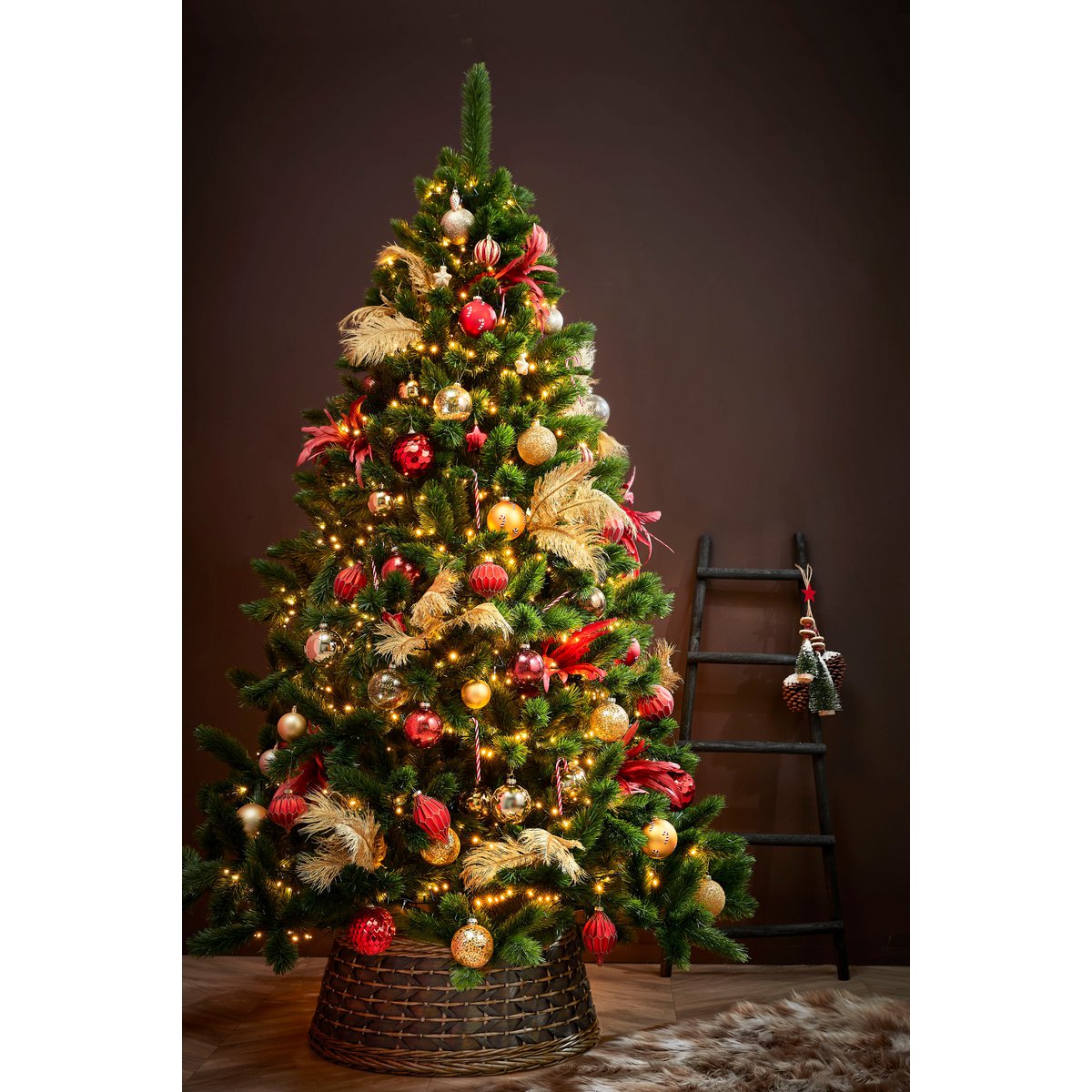 Künstlicher Weihnachtsbaum Camden – H215 x Ø142 cm – Grün