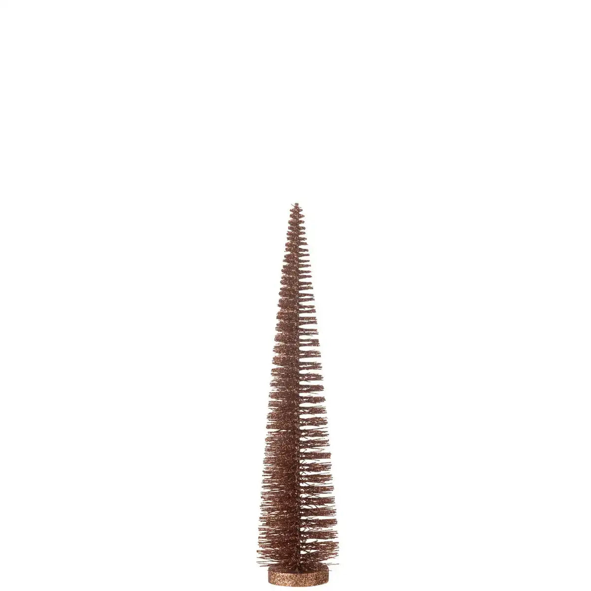 J -Line Dekoration Weihnachtsbaum Glitzer - Kunststoff - Braun - Medium