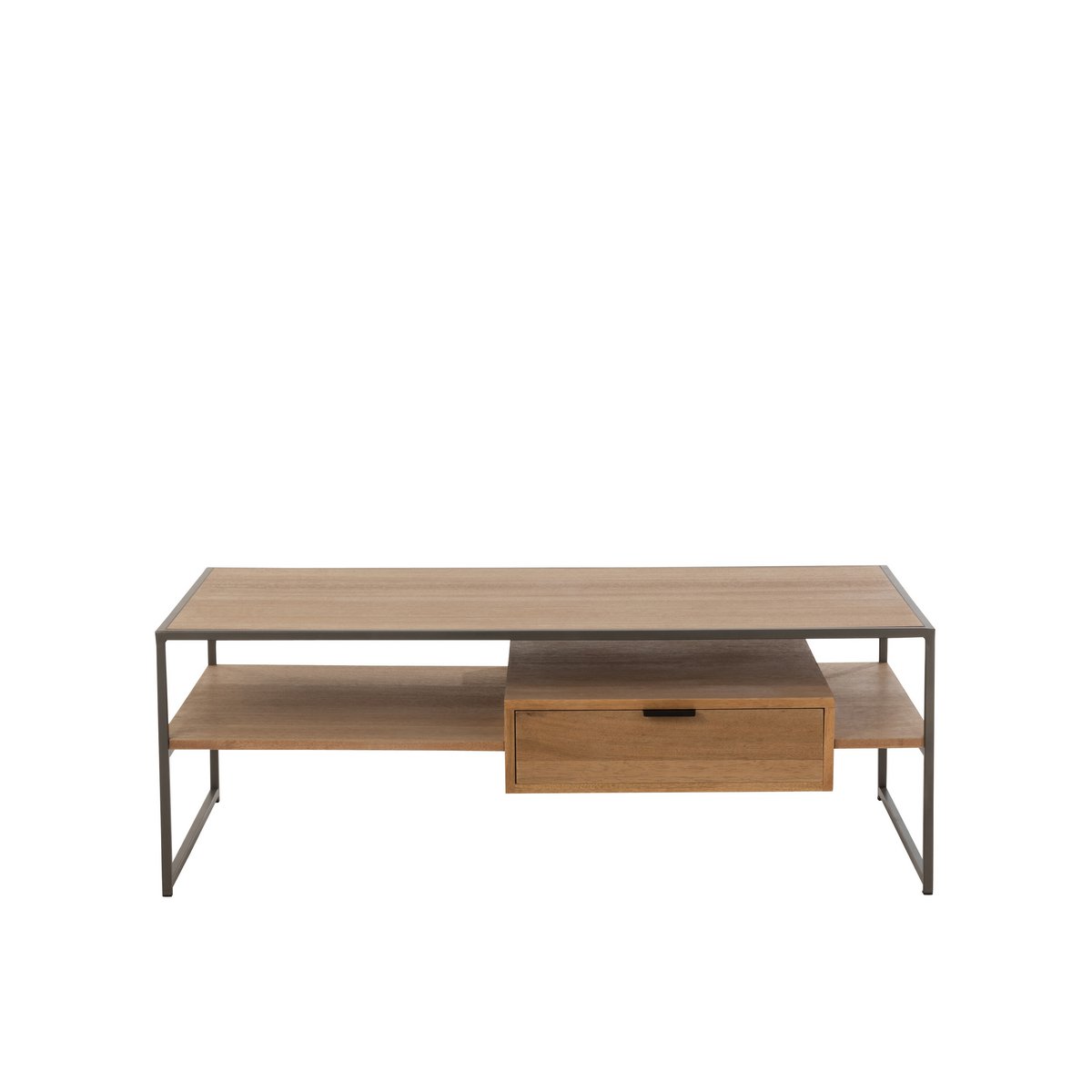J-Line TV-Schrank – 1 Schublade – Holz/Metall – Natur