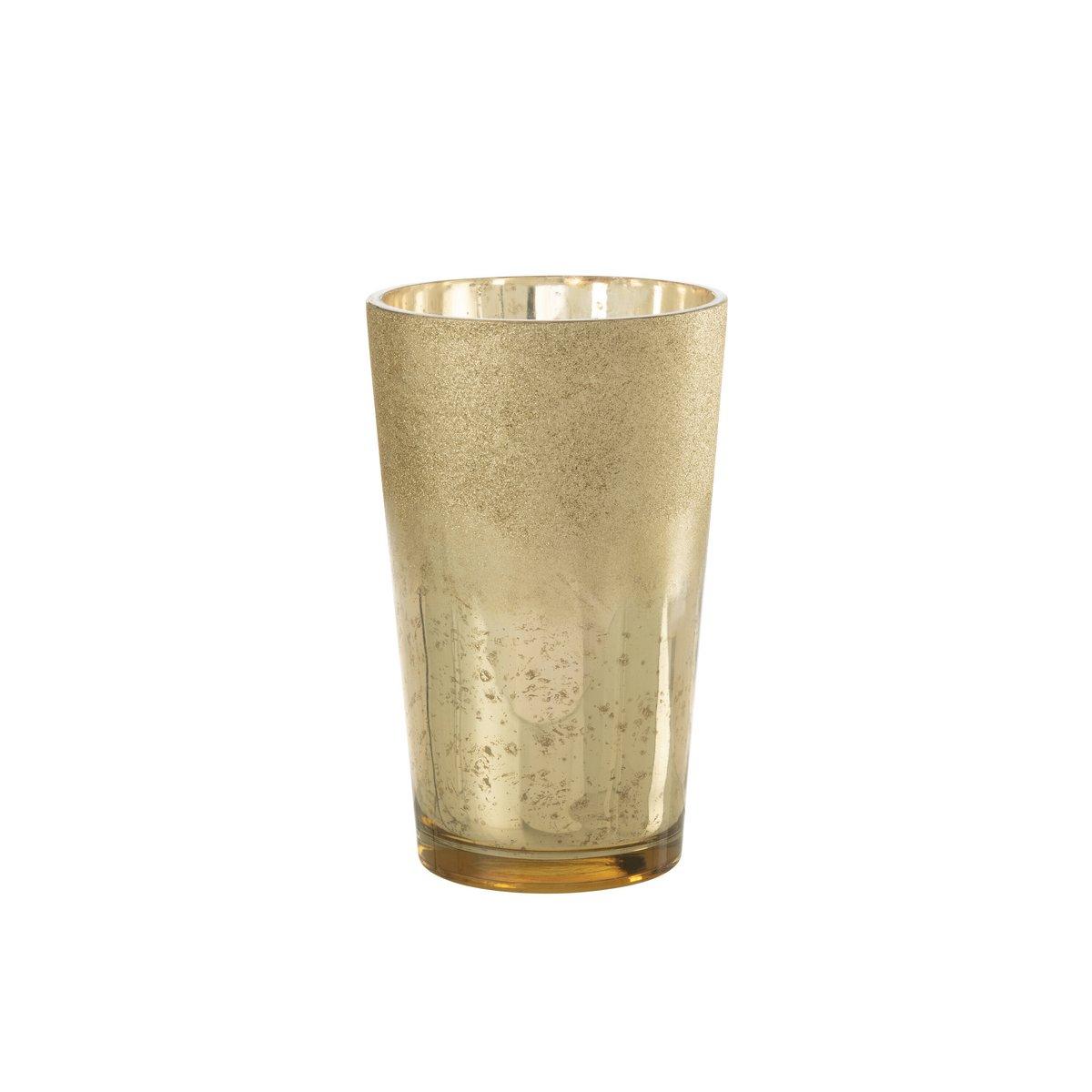 J-Line Duftkerze Deluxe – Glas – Gold – extra L