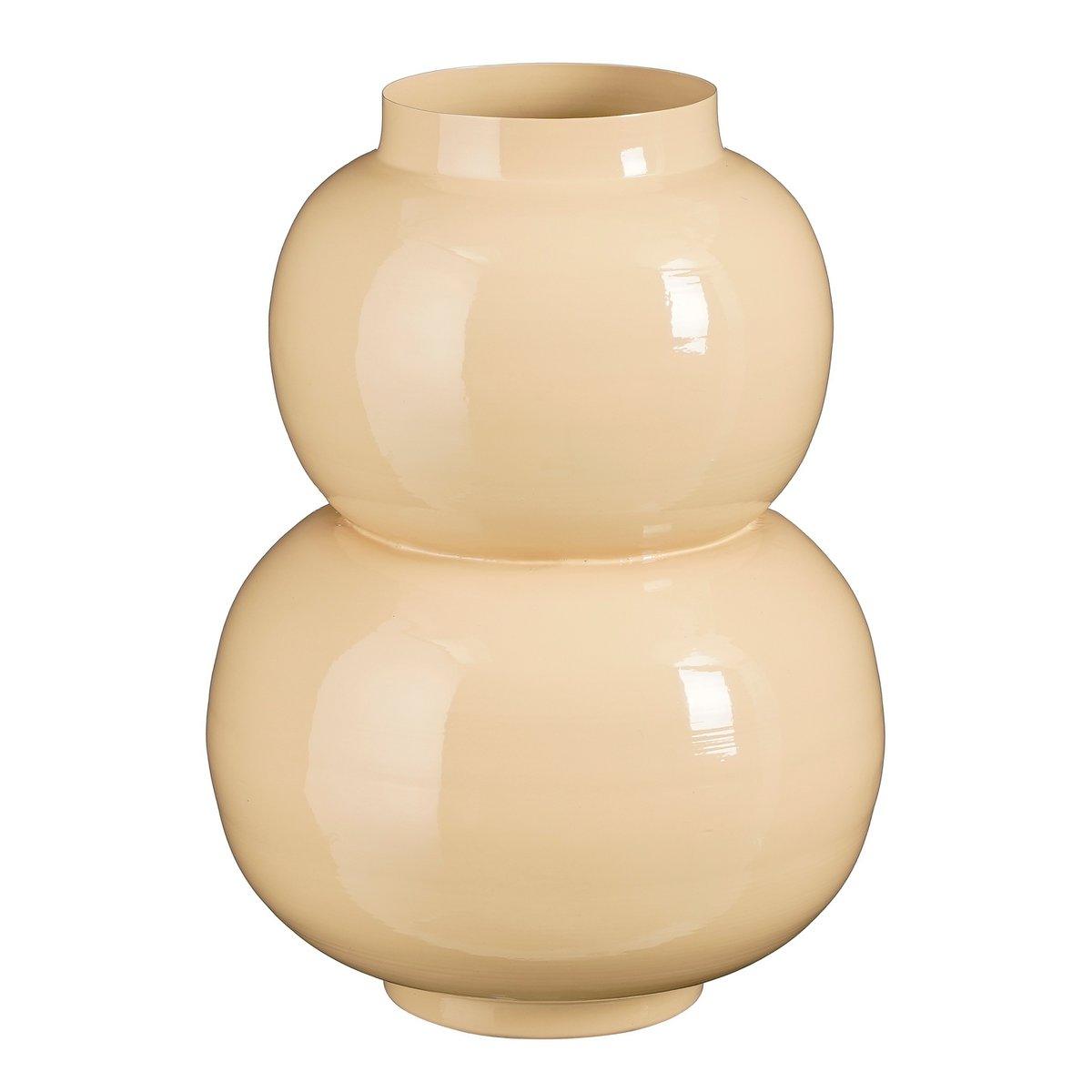 Boyd Vase – H37 x Ø26 cm – Metall – Beige