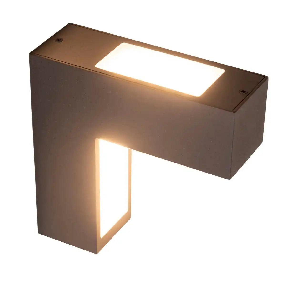 LED Außen Wandleuchten "ANGUS" aus Metall und Kunststoff in Anthrazit, mit integrierter LED