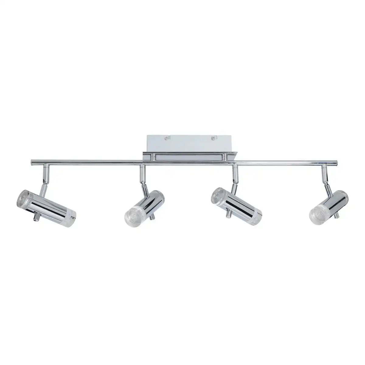 LED Deckenleuchte "GARDA" 66 cm lang, mit integrierten LEDs, aus chromfarbenem Metall und Acryl