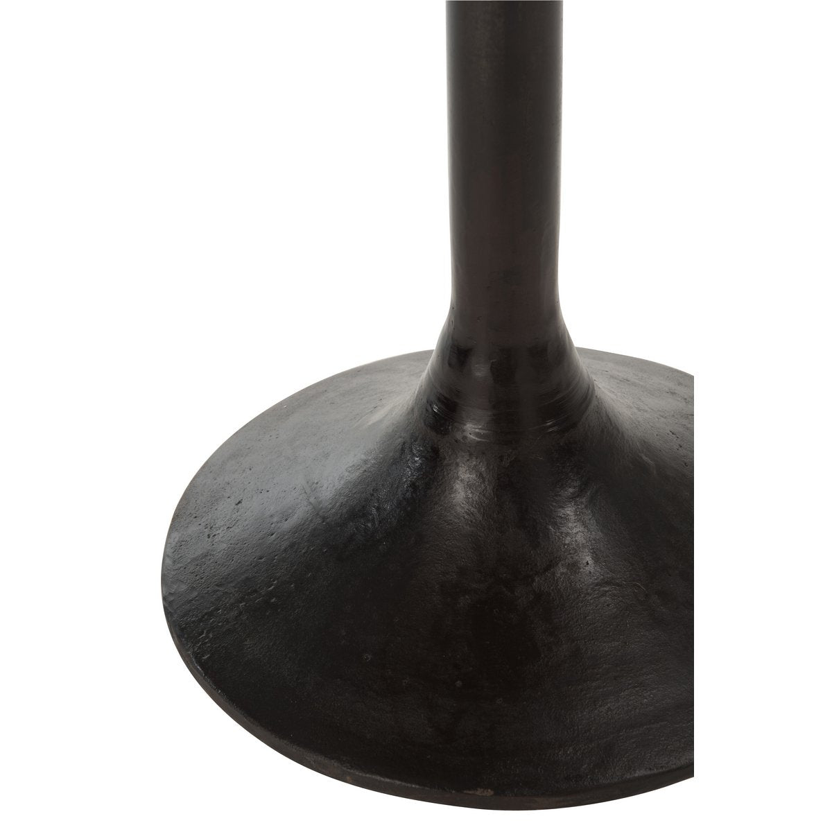 J-Line Tischbar rund Holz/Metall Natur/Schwarz