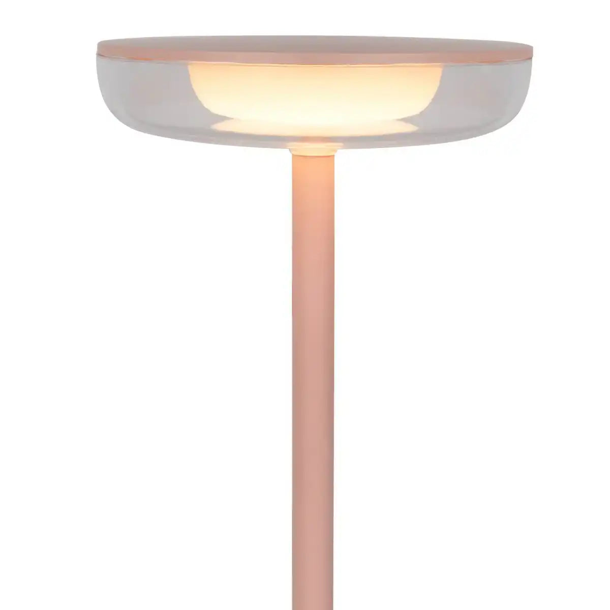 Akku-Tischleuchte "PASI" für Außen und Innen, aus Metall und Kunststoff in Rosa, dimmbar, mit Touch- und Memory-Funktion, ca. 26 cm hoch