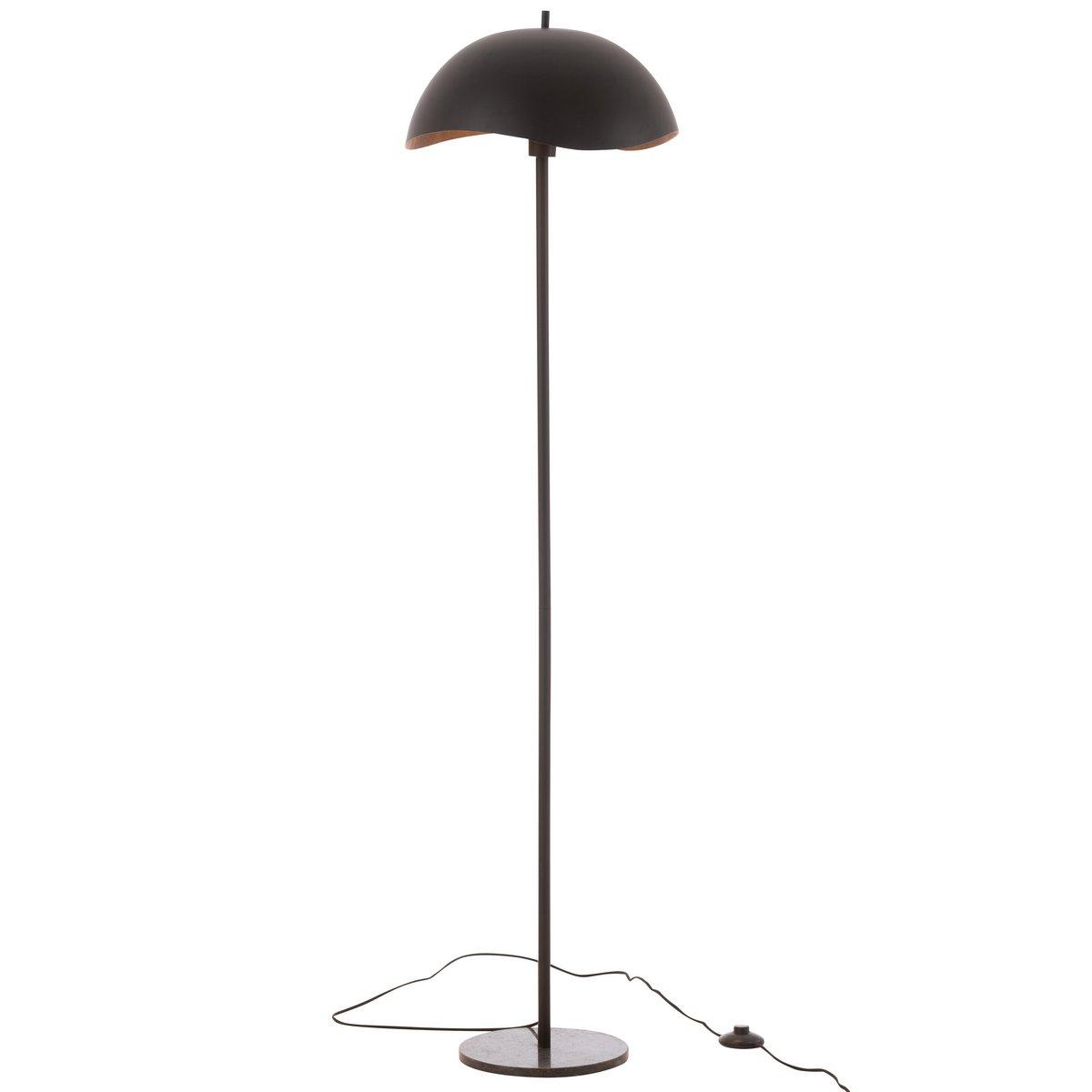 J-Line Stehleuchte Metall/Marmor Schwarz