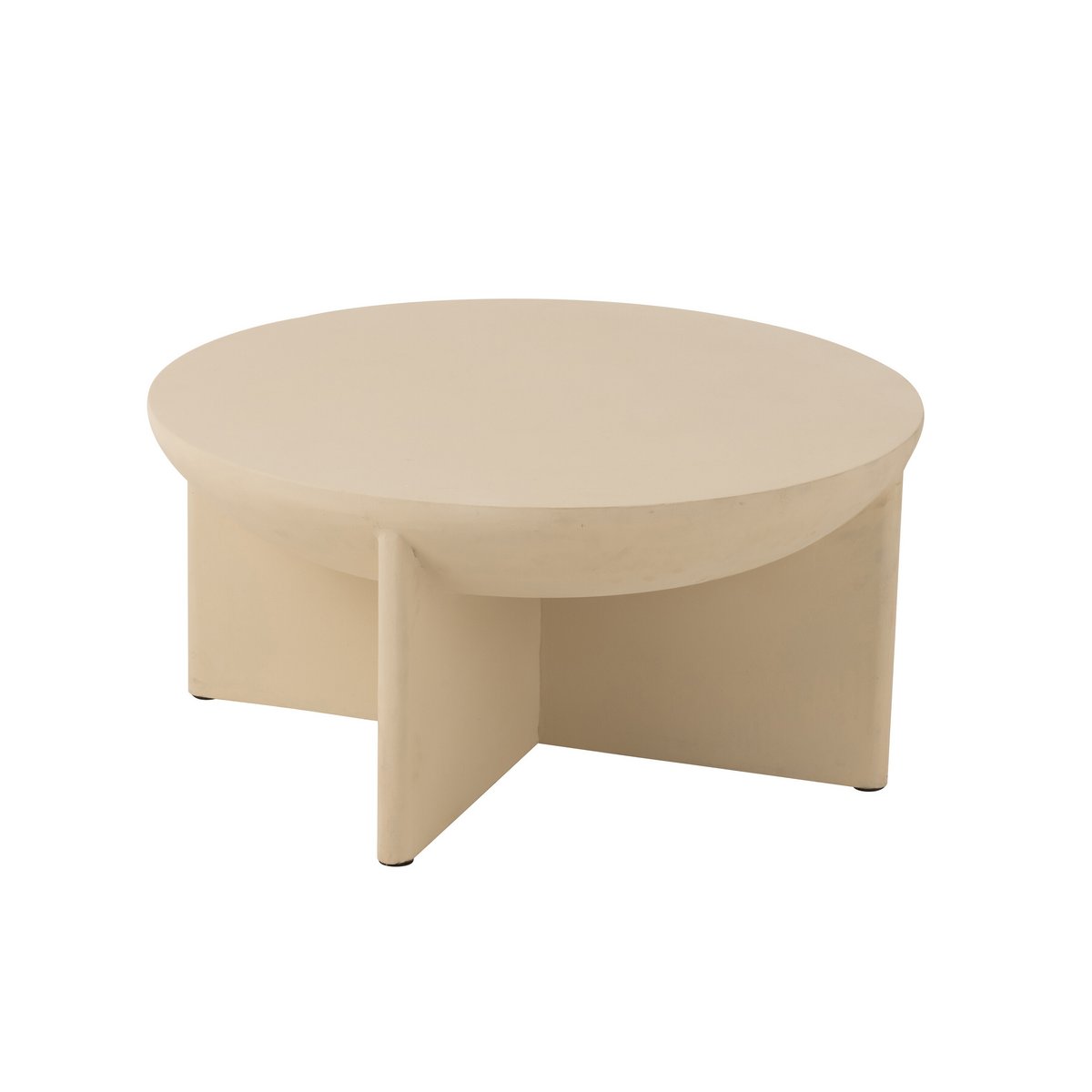J-Line Couchtisch Halfy Mangoholz Weiß