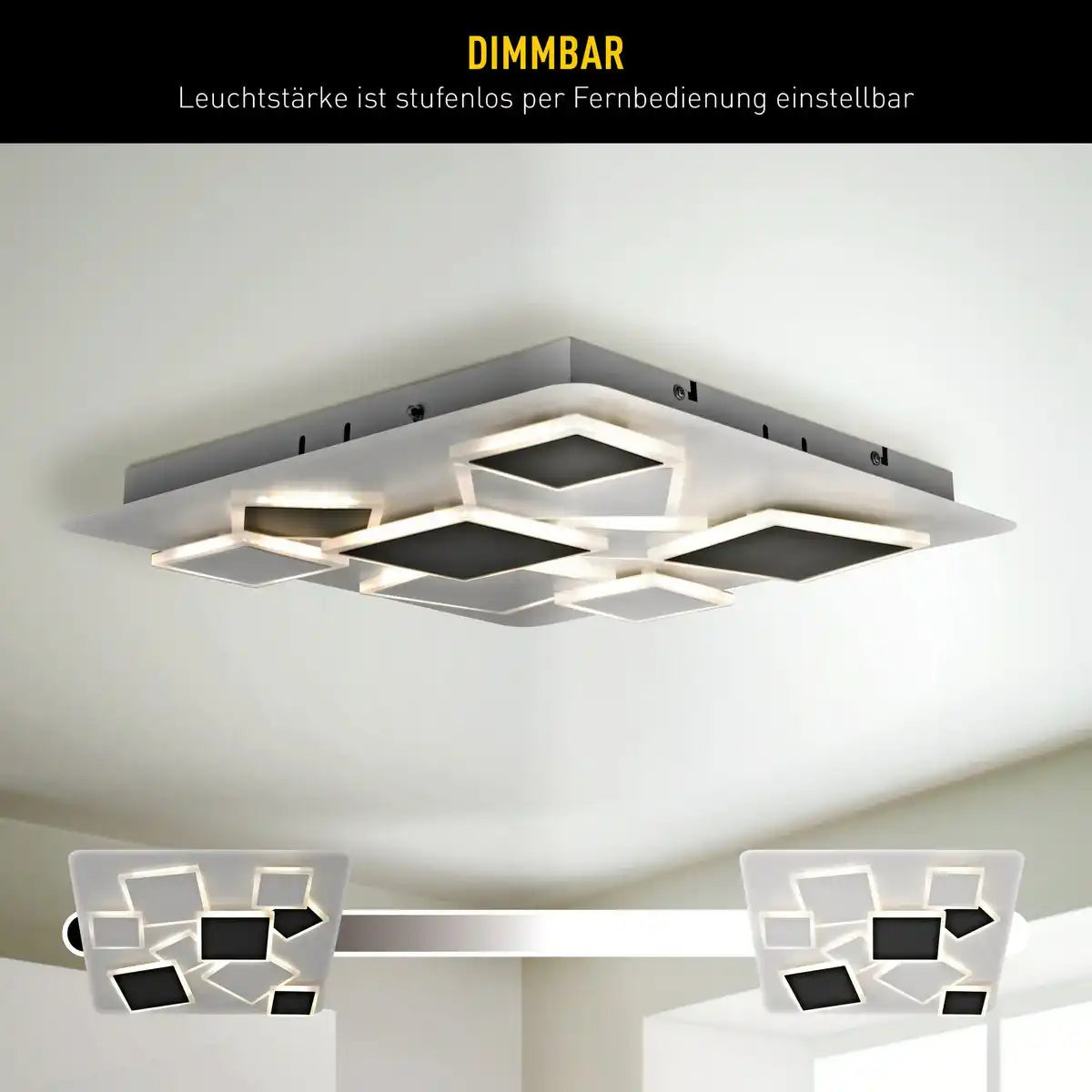LED Deckenleuchte "VINCENT" L: 46,8cm