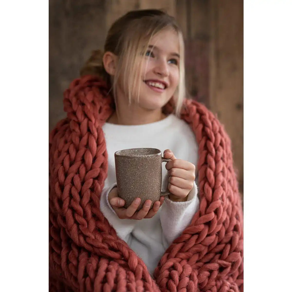 J-Line Louise Tasse - Keramik - Cognac -