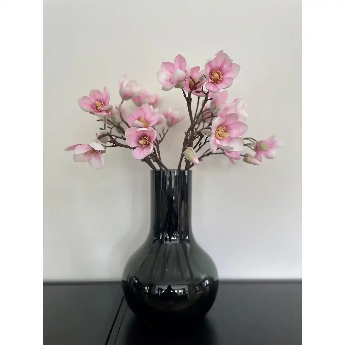Künstliche Blumen - Magnolienblume Rosa x8 -65cm