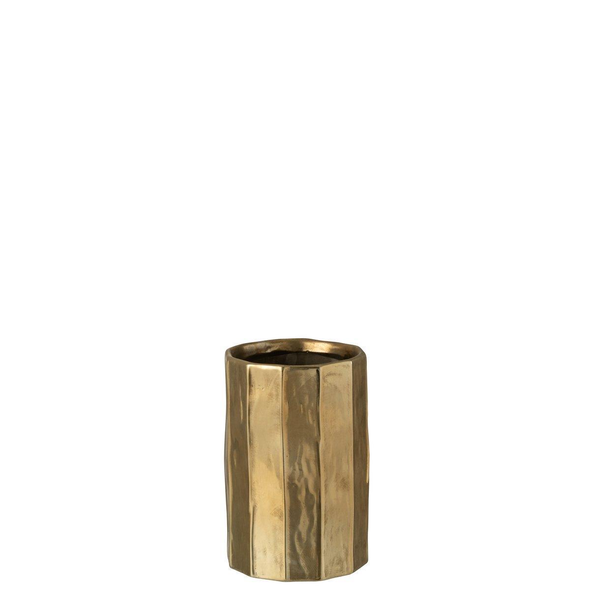 J-Line Blumentopf Ary Clay Gold Medium