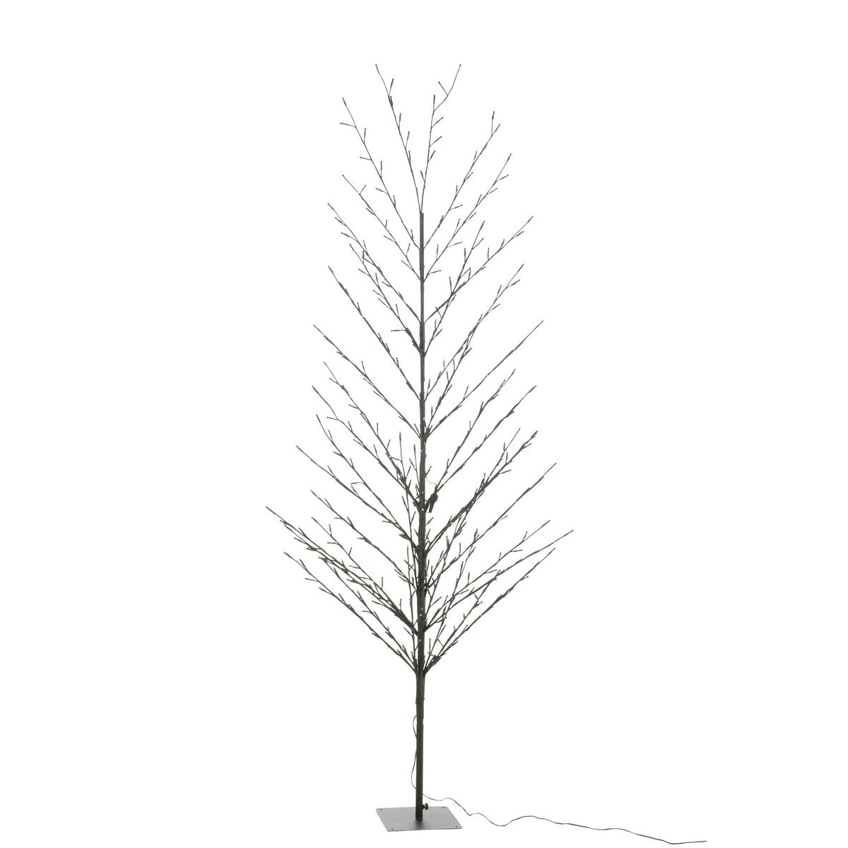 J-Line Weihnachtsbaum Bare+ LED Metall Schwarz