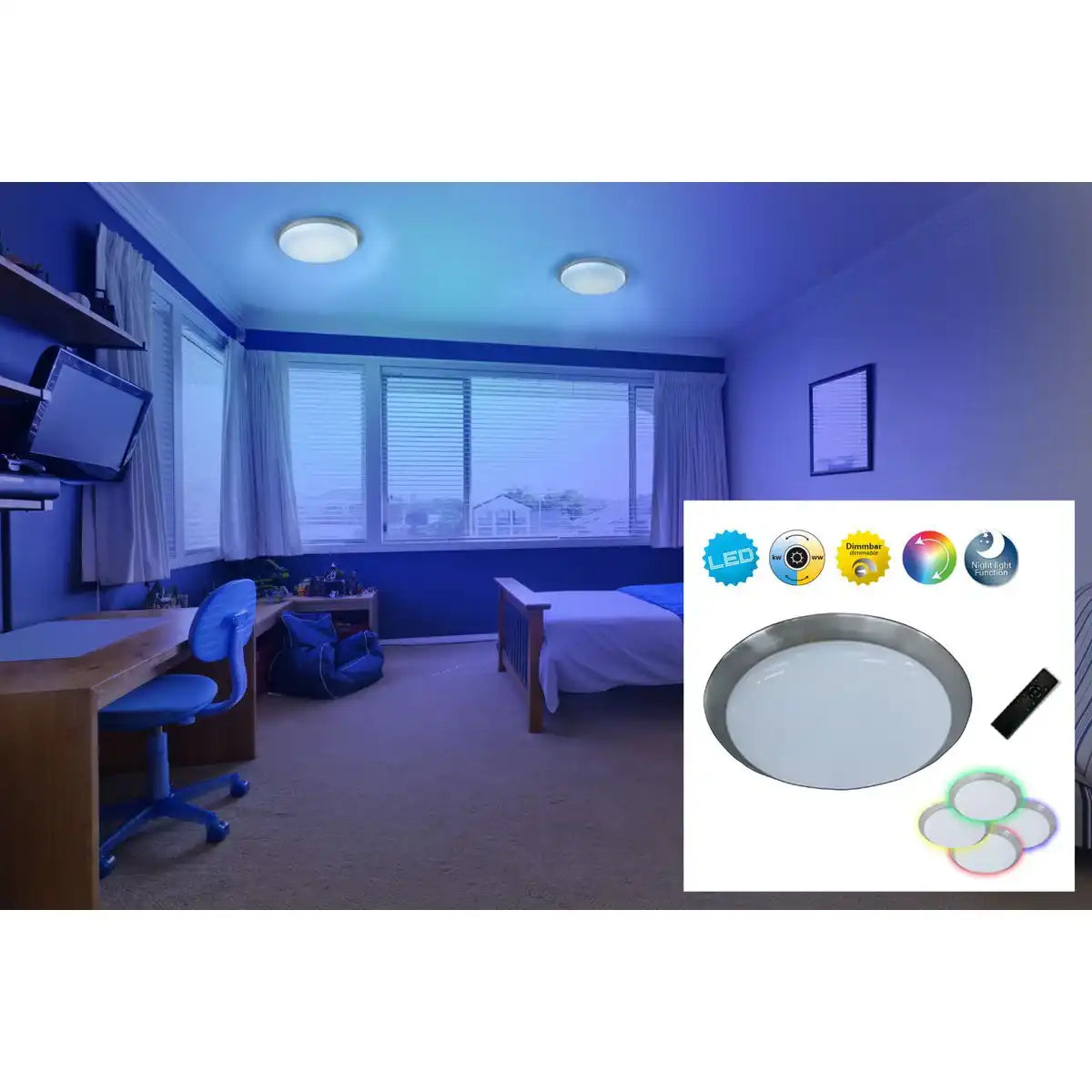 LED Deckenleuchte "TRIEST" d: 58,5cm
