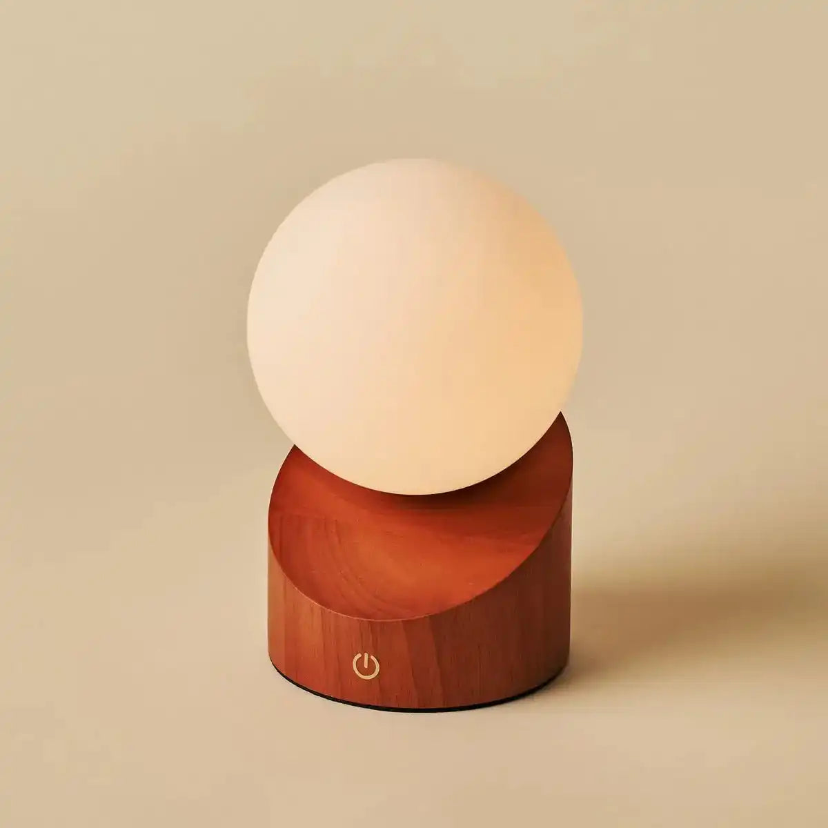 Morris Chestnut Brown Stylish wiederaufladbare Lampe-schnurlos, dimmbar, umweltfreundliches Design